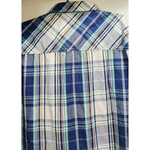 Men’s 2XL Plaid Western Shirt Snap Button Pockets Rolling Paper Co Work Harder - Picture 8 of 10